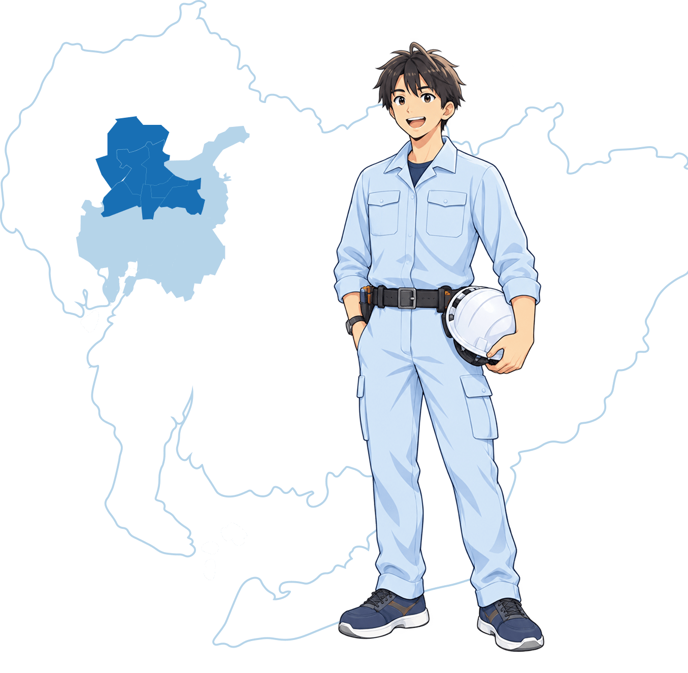 対応エリア 愛知県と作業員